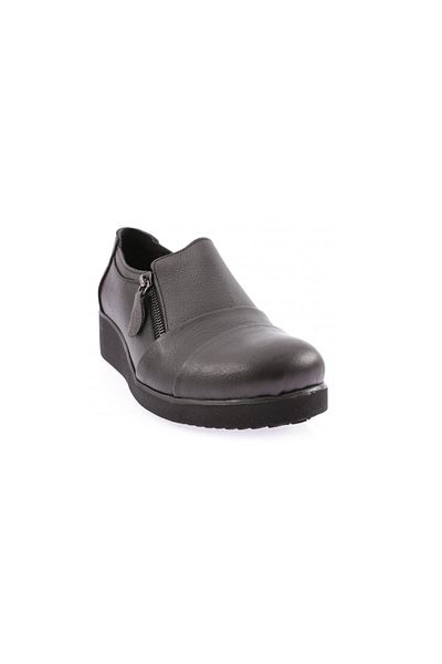 DGN Pantofi confortabili pentru femei din piele naturală neagră - 1263217