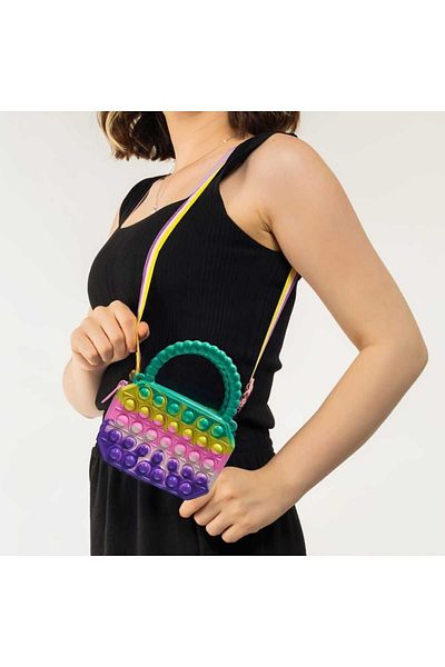 allwear Silicone Popit Hand and Shoulder Bag