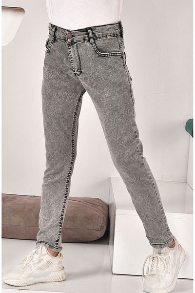 MORE KIDS Boy's Lycra Trousers - Jeans Design