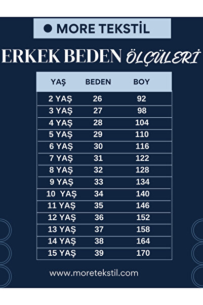 MORE KIDS Erkek Çocuk Likralı Kot Pantolon Larcivert