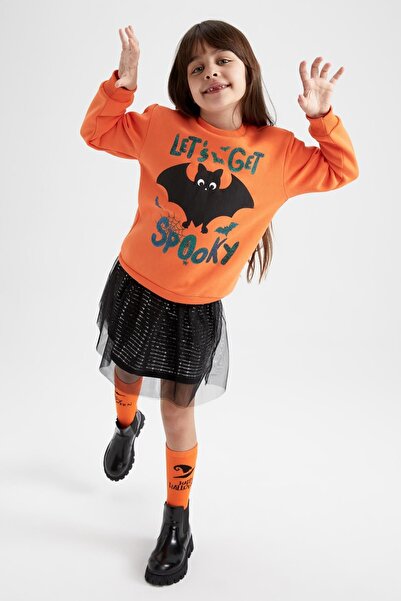 DeFacto Hallowen Themed Girl's Tulle Skirt - Y8951A622Wn