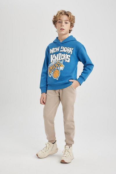 DeFacto Boy's New York Knicks Thick Hooded Sweatshirt - B4793A823Wn