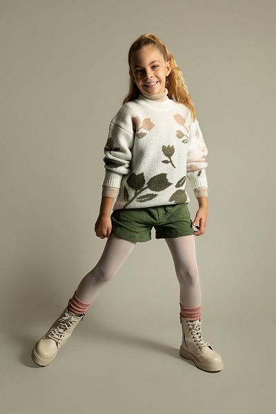 DeFacto Set aus Shorts und Socken aus Samt für Mädchen – Y5695a622wn