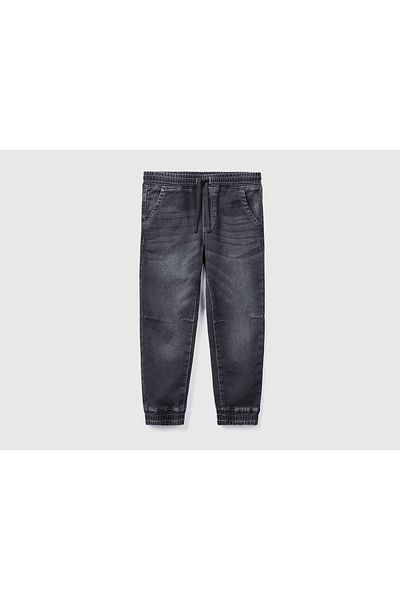 United Colors of Benetton Denim Trousers - Elastic Waist