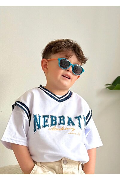 By Donetto New-Unisex (1-5 Years) 100% UV Protection Polarized Turquoise Orange Children's Sunglasses