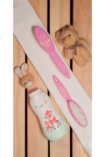 ELSA Pink Professional Baby Brush