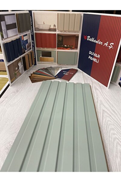 balkanlarparke Balkanlar Mdf Duvar Paneli E Model Su Yeşili (1 ADET) 12cm X 250cm X 15mm