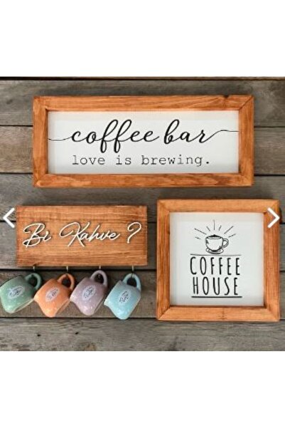 Tooall Coffee Bar Kahve Köşesi Fincan Askılıklı Duvar Dekor Ve Mutfakların Sü...