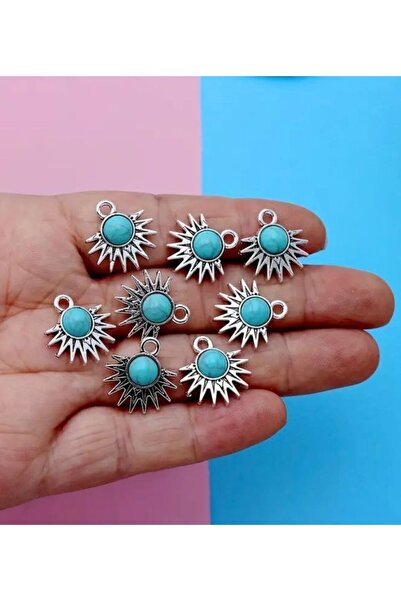 takitokaciniz Bohem Tarzı Yelpaze Şekilli Güneş Kolye Küpe Aparatı