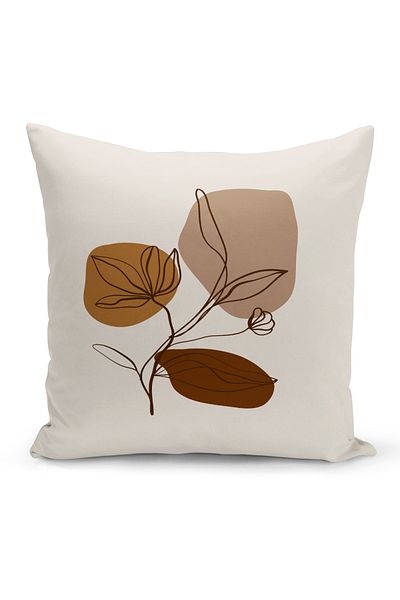 Bertille Home Series Minimalist Digital Printed Double Sided Throw Pillow Cover