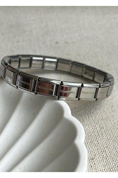 çelik bileklik Italian Charm Bracelet - Brand Written