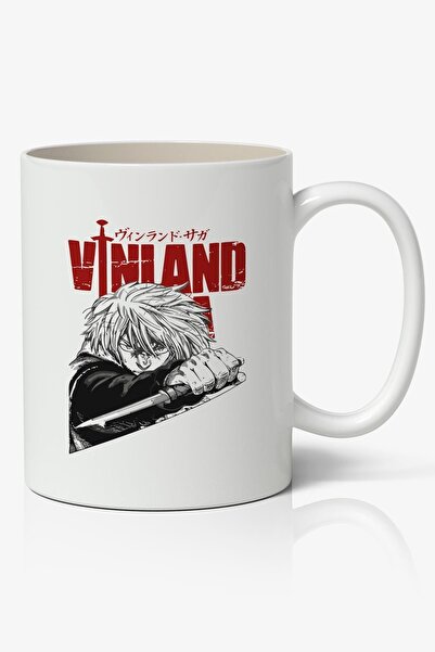 Toyaso Vinland Saga Anime Baskılı Beyaz Porselen Kupa Bardak
