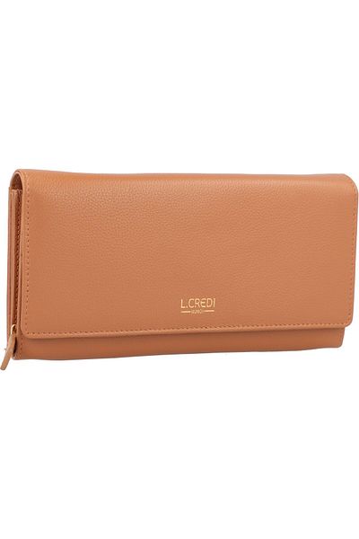 L.CREDI Evelyn wallet leather 20 cm