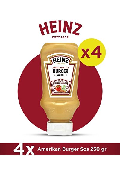 Heinz Amerikan Burger Sos 230 Gr - 4'lü Paket