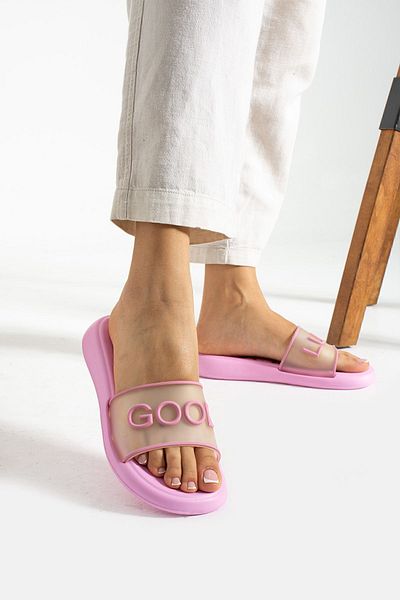 Moda Devrin Gz15002 Pink Summer Women's Eva Lightweight Slippers Pool Sea Beach Bathroom Hammam Slippers