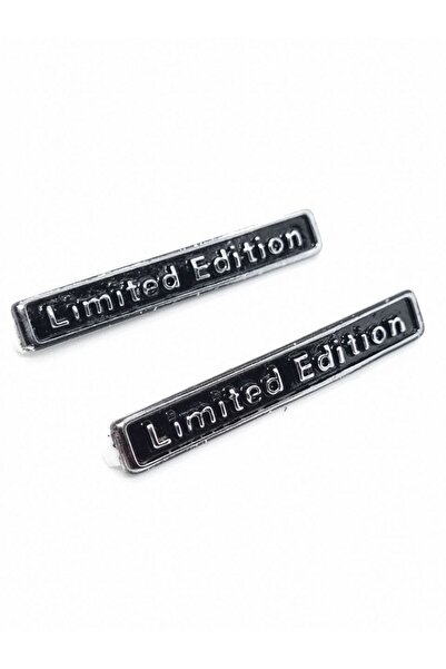 CybillStore Limited Edition Yazılı 2'li Metal Krom Arma