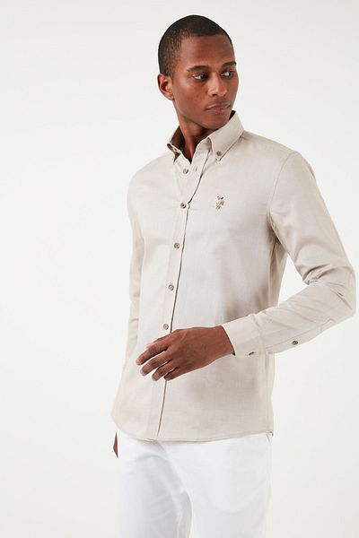 U.S. Polo Assn. Πουκάμισο με κουμπιά με λογότυπο U.S. 100% βαμβακερό ανδρικό πουκάμισο G081SZ0041826727