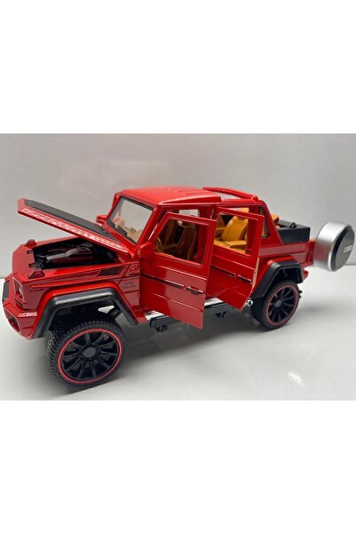 Hepsilazım Mercedes G Diecast Büyük Metal Model Araba 1:22 Sesli Işıklı Kaput...