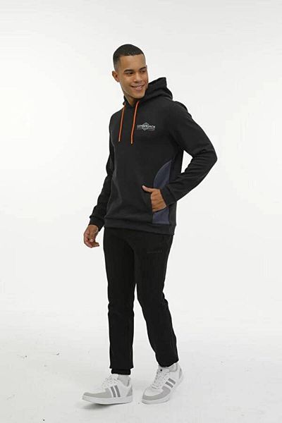 lumberjack A10145052308010 101450523 Ml Madrid-C 17Ty605 3Pr Мъжки суитшърт Lumberjack ЧЕРЕН/АНТРАЦИТ