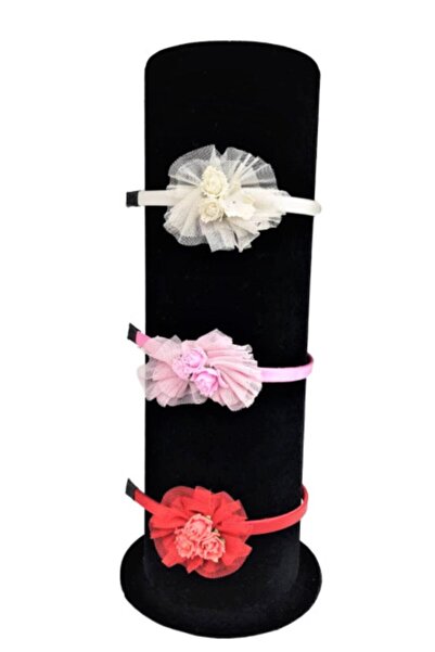 Aydın Decor حامل بإبزيم على شكل تاج أسود من قماش سيرتكس عمودي محلي (AYDINDECOR)