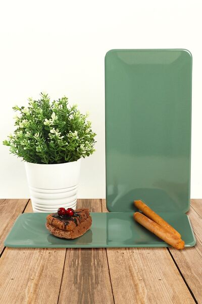 Keramika Green Siera Boat Plate 33 Cm 2 Pieces 326