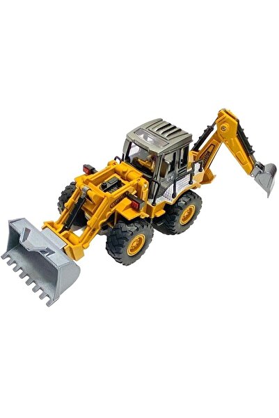 Hepsilazım Oyuncak Excavator Dozer Metal Buldozer Ön Ve Arka Hareketli Kırılmaz Kepçe Iş Makinası