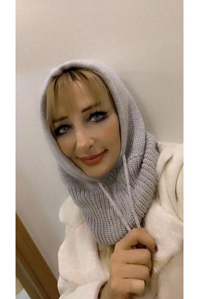 SpecialScarf Hijab Fashion Corded Knitwear Balaklava Beanie Shawl Headboard Gray Melange Color