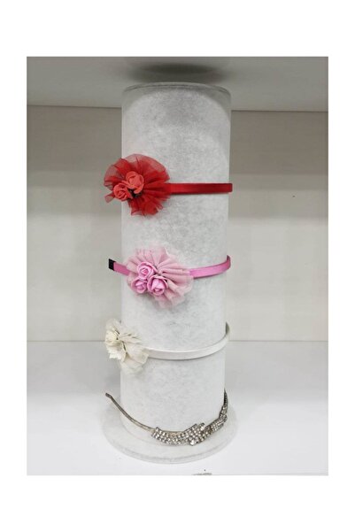 Aydın Decor حامل بإبزيم على شكل تاج من قماش سيرتكس عمودي محلي (AYDINDECOR)