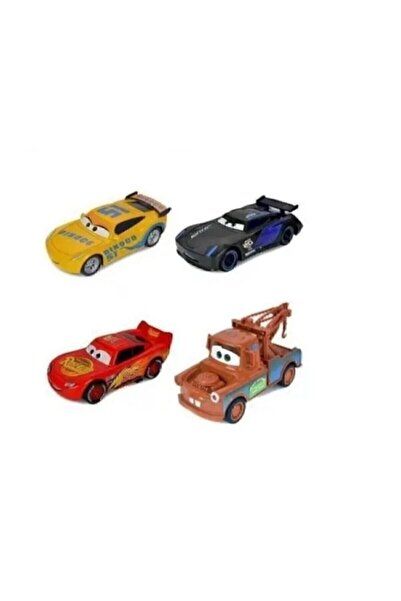 Hepsilazım Cars Şimşek Mcqueen 4'lü Set Mater Oyuncak Arabalar