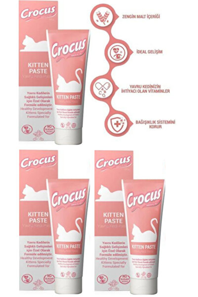 Crocus Kedi Kitten Malt Macunu 100 gr 3'Lü