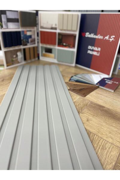 balkanlarparke BALKANLAR MDF DUVAR PANELİ E MODEL KAYA GRİ (10 ADET)  12CM x ...