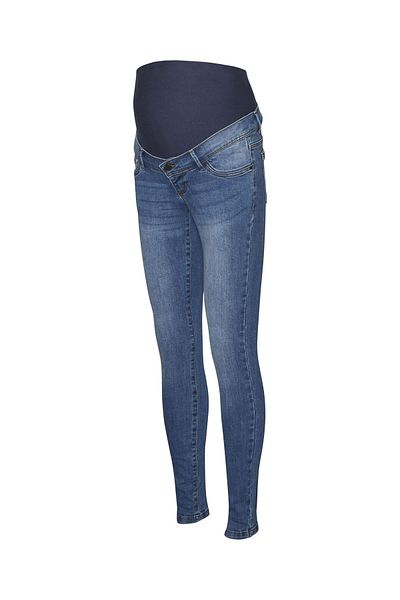 Mama Licious Umstandsjeans mit Slim Fit MLMILA SLIM MEDIUM BLUE JEANS A. NOOS