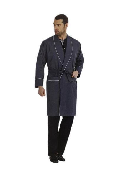 Pierre Cardin Ανδρικό Navy Blue Σετ πιτζάμες 5 τεμαχίων Röbdoşambır