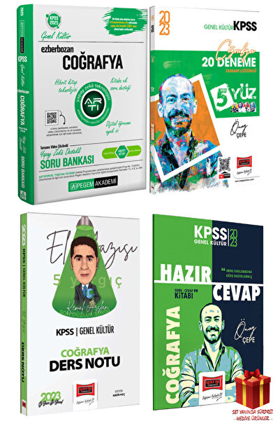 Pegem Akademi Yayıncılık 2025 Pegem KPSS Coğrafya Soru Bankası+Yargı Coğrafya...