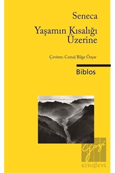 Biblos Kitabevi Yaşamın Kısalığı Üzerine /