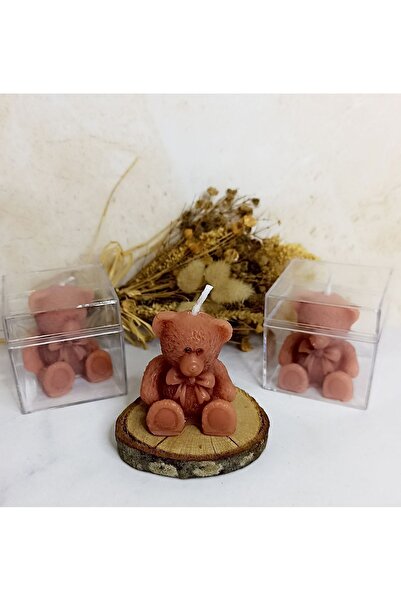 Melodisecil Ayıcık Mum Mini 20 Adet Mika Kutulu Içinde Hediyelik 8505