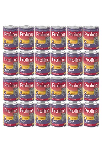 Pro Line Proline Sos İçinde Dana Etli Yetişkin Kedi Konservesi 400 Gr*24 Adet
