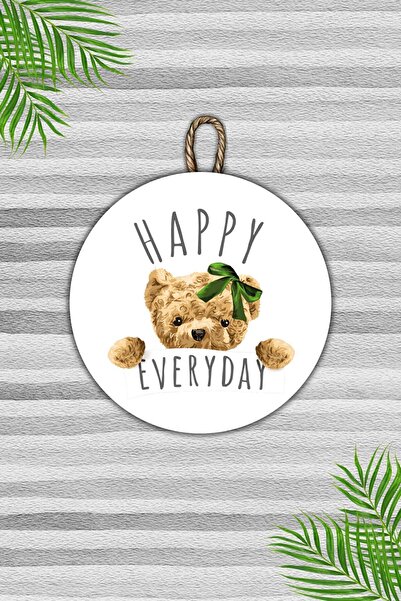 Dormot Home Ornament modern pentru uși din lemn alb - Happy Everyday Ornament...