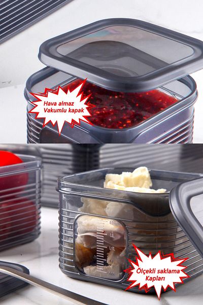 Kitchen Life 7 Piece Vacuum Lid Leakproof Breakfast Set
