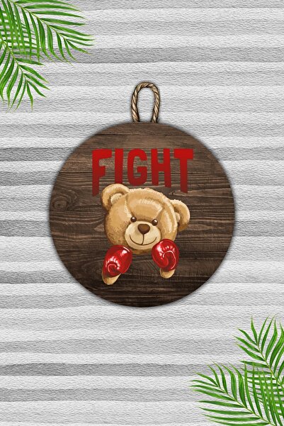 Dormot Home Ornament modern pentru ușă din lemn - ursuleț de pluș pe podea di...