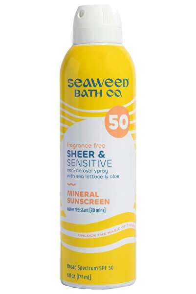 Seaweed Bath Co SPF50 Sheer & Sensitive Kokusuz Güneş Spreyi 177ML