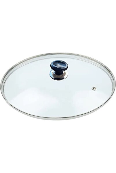 Evse Cam Kapak Tencere Tava Cam Kapağı Ve Kulp 24 Cm