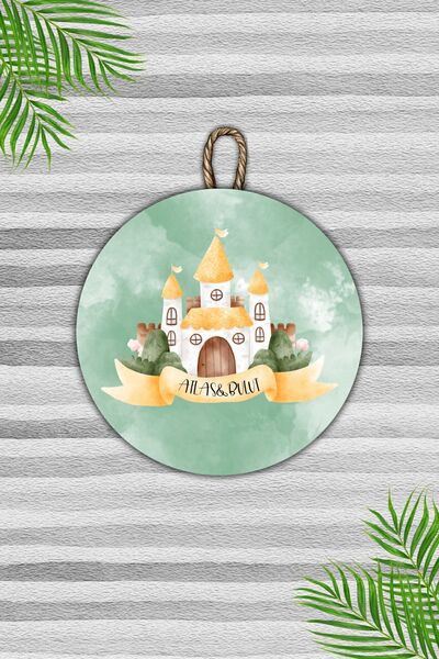 Dormot Home Ornament de perete pentru copii personalizat cu numele Green Cast...