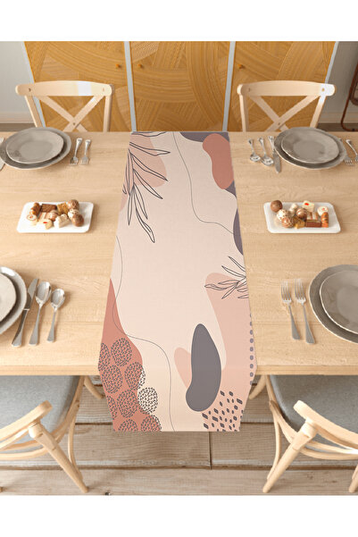 GREENDECOR Runner cu model boem cu frunze de flori - Digital cu imprimeu , 40...