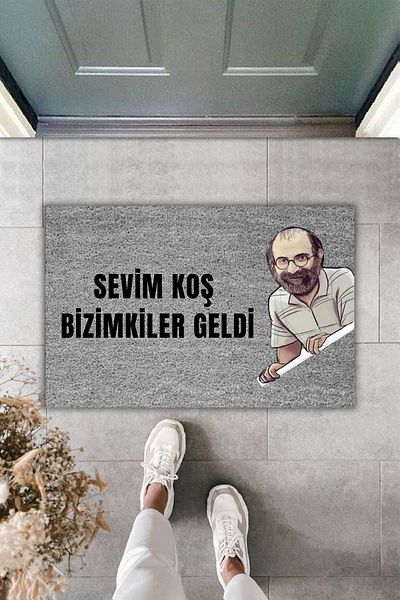 Dormot Home Copy - Gray Cemil and Sevim Running Mat - Modern Digital Printing