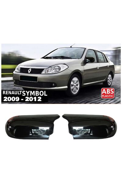 HasAkman Renault Symbol Mk2 Batman Yarasa Ayna Kapağı Piano Black 2009 2010 2...