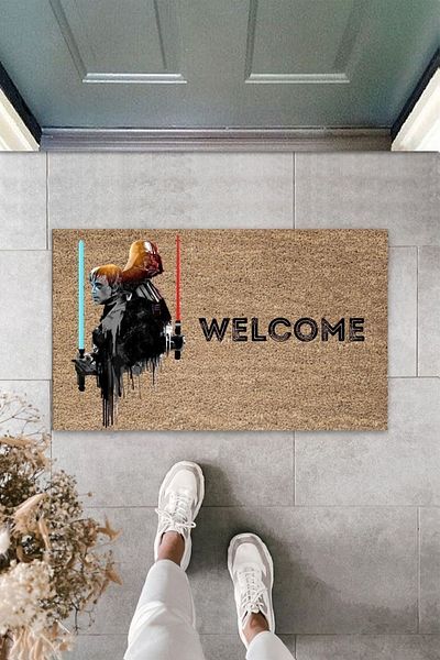 Dormot Home Modern Digital Print - Brown Star Wars, Lightsaber - Doormat