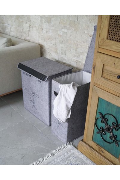 Profit Home DERİLİ ÇAMAŞIR SEPETİ 25 x 40 x 60 cm