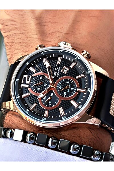 Ferrucci Function Fcf.11550Fs.06 Silicone Cord Men's Wristwatch