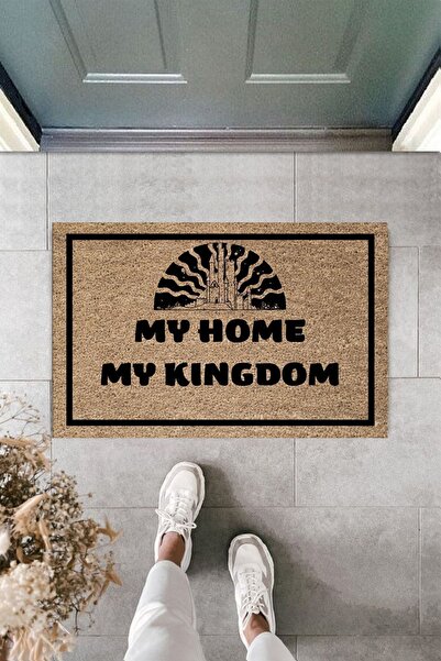 Dormot Home Imprimare digitală modernă - My Home My Kingdom - Covoraș decorat...